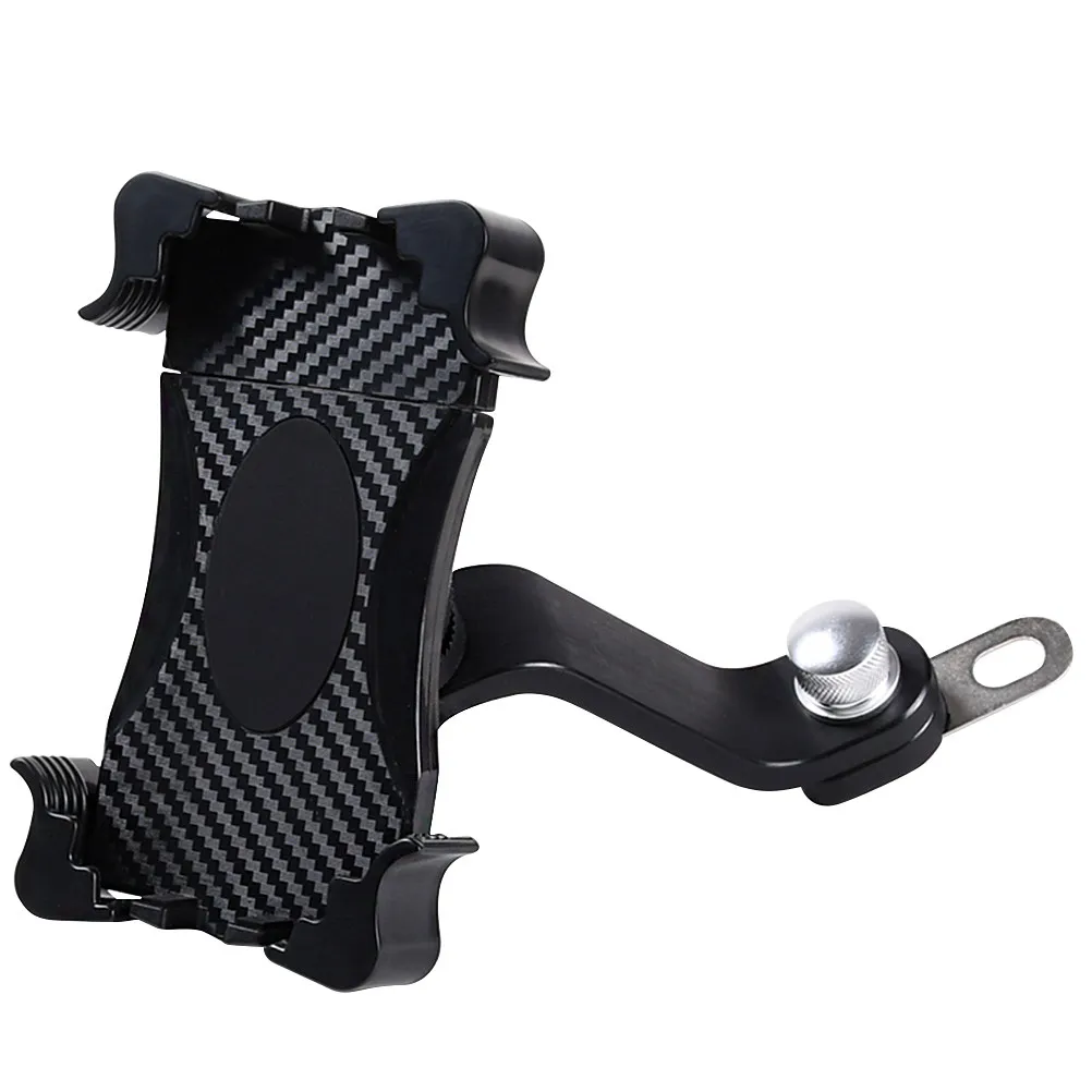 

Premium Motorcycle Phone Bracket 360 Degree Rotation Adjustable Mount for Phone Tablet Outdoor Riding Safe Non Blocking View