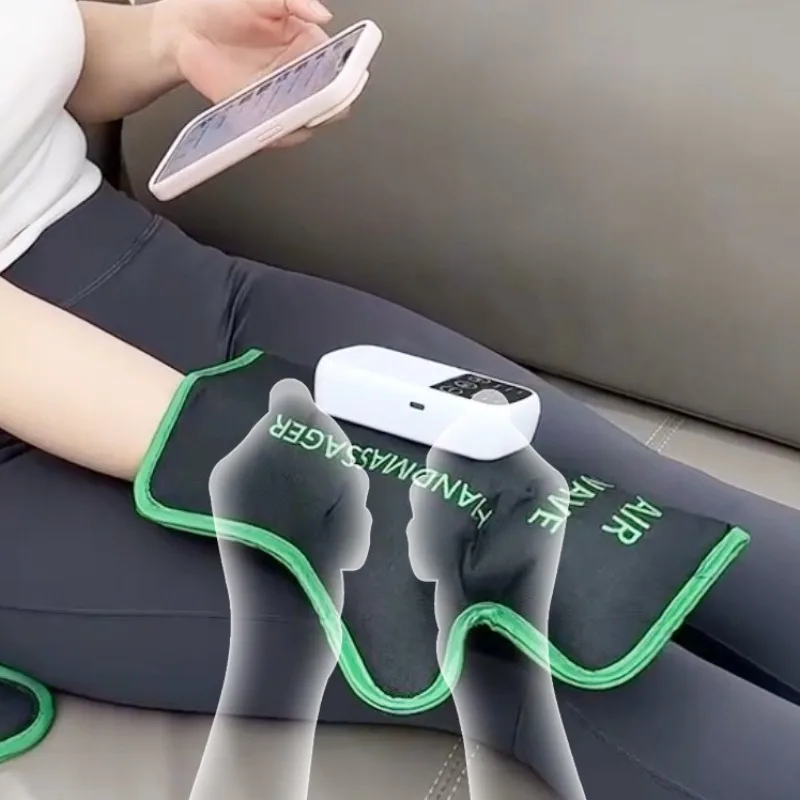 Air Wave Hand Massagers Electric Heating Air Pressure Kneading Massage Machine Wireless Charging Massage Finger Relaxation Gift