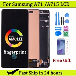 6.7'' AMOLED For Samsung  A71 A715 LCD Display With Touch Screen Digitizer Assembly SM-A715F/DS SM-A715F/DSN  LCD Screen