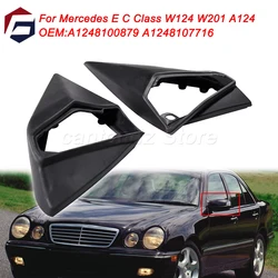 메르세데스 E C 클래스 W124 W201 A124 C124 S124 사이드 미러 씰 커버 A1248100879 A1248107716용 LHD 외부 도어 미러 아켓