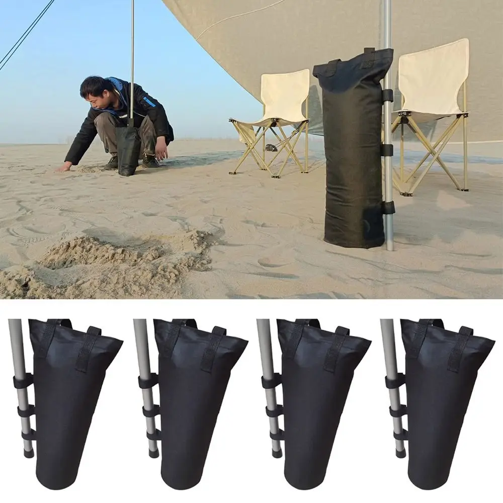 600D Oxford Fabric Camping Tent Foot Sandbag Fillable Weights Heavy Duty Beach Parasol Holder Wear-resistant Waterproof