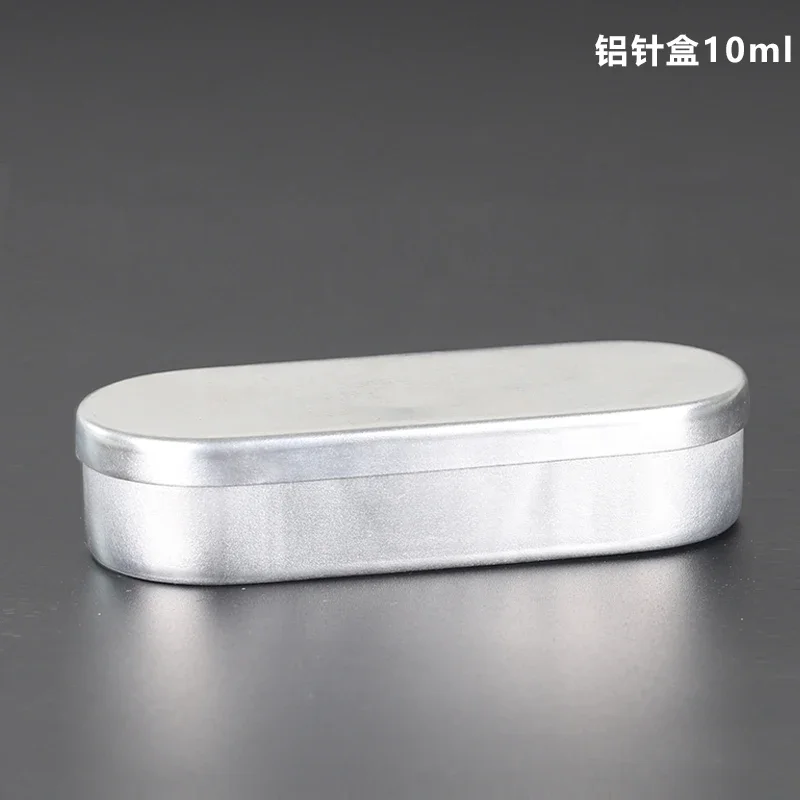 Aluminium-Akupunktur behälter in verschiedenen Größen, die Akupunktur nadeln schützt. Die 50-ml-Aluminium-Nadelbox ist quadratisch