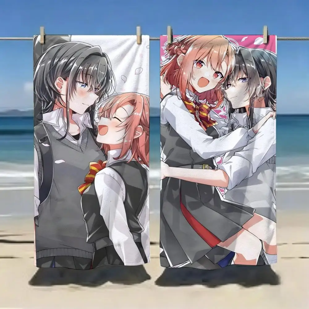 Romance Manga K-Koi to Utatane Towel Microfiber soft Beach Towel for Travel Fitness Sauna Bathing Camping