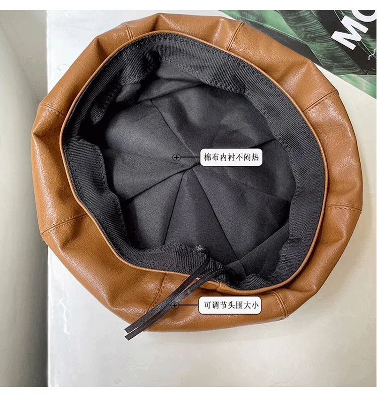 بو الجلود قبعة الأطفال الربيع والخريف البريطانية اليقطين قبعة مثمنة قبعة العصرية تنوعا الأدبية والفنية الرسام قبعة