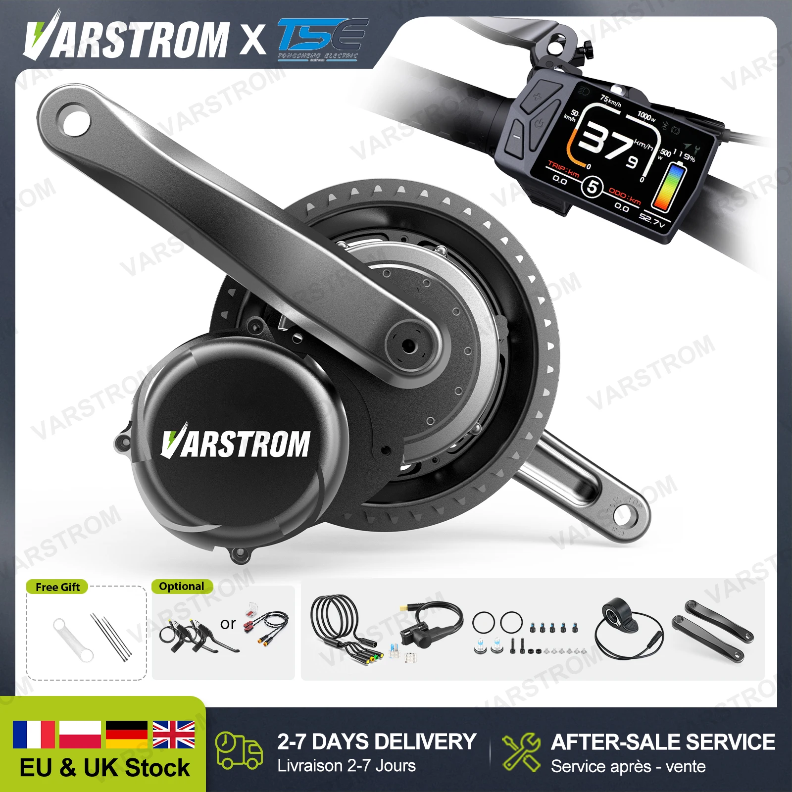 

[3Day Delivery] Tongsheng Mid Motor TSDZ8 TSDZ2B TSDZ16 48V 1000W 750W 500W 250W Electric Bike Drive Kit Conversion eBike Engine