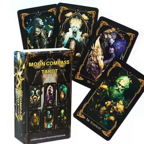 Moon Compass Tarot Deck 78 Tarot Cards Intelligence Tarot Deck Modern Lines Of The Traditional Spirit Party Game