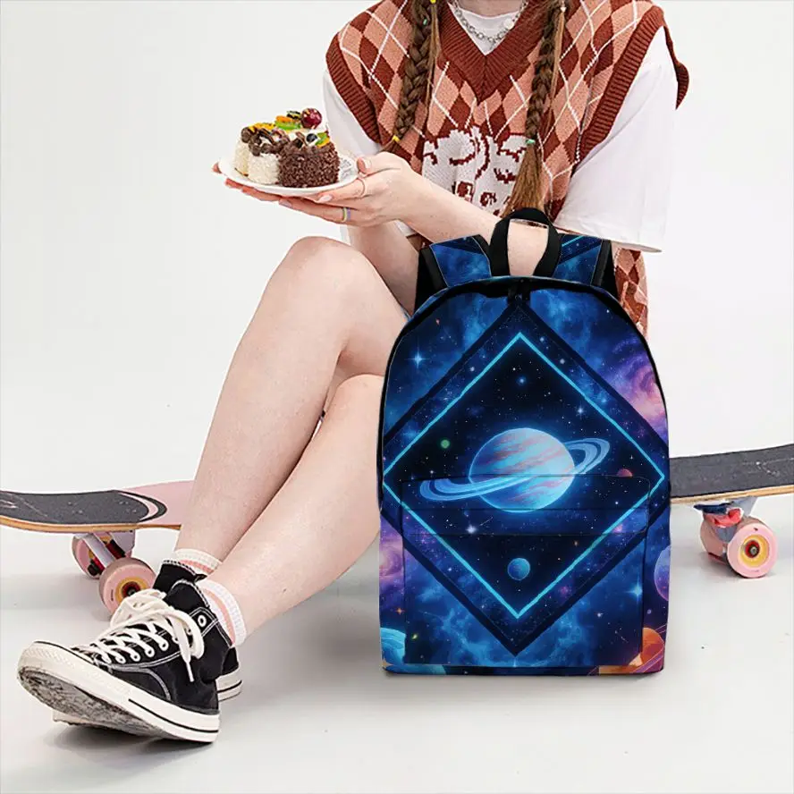 

Рюкзак с 2D-принтом Space, 1 шт., модный и простой, унисекс, большой вместимости, высококачественный подарок