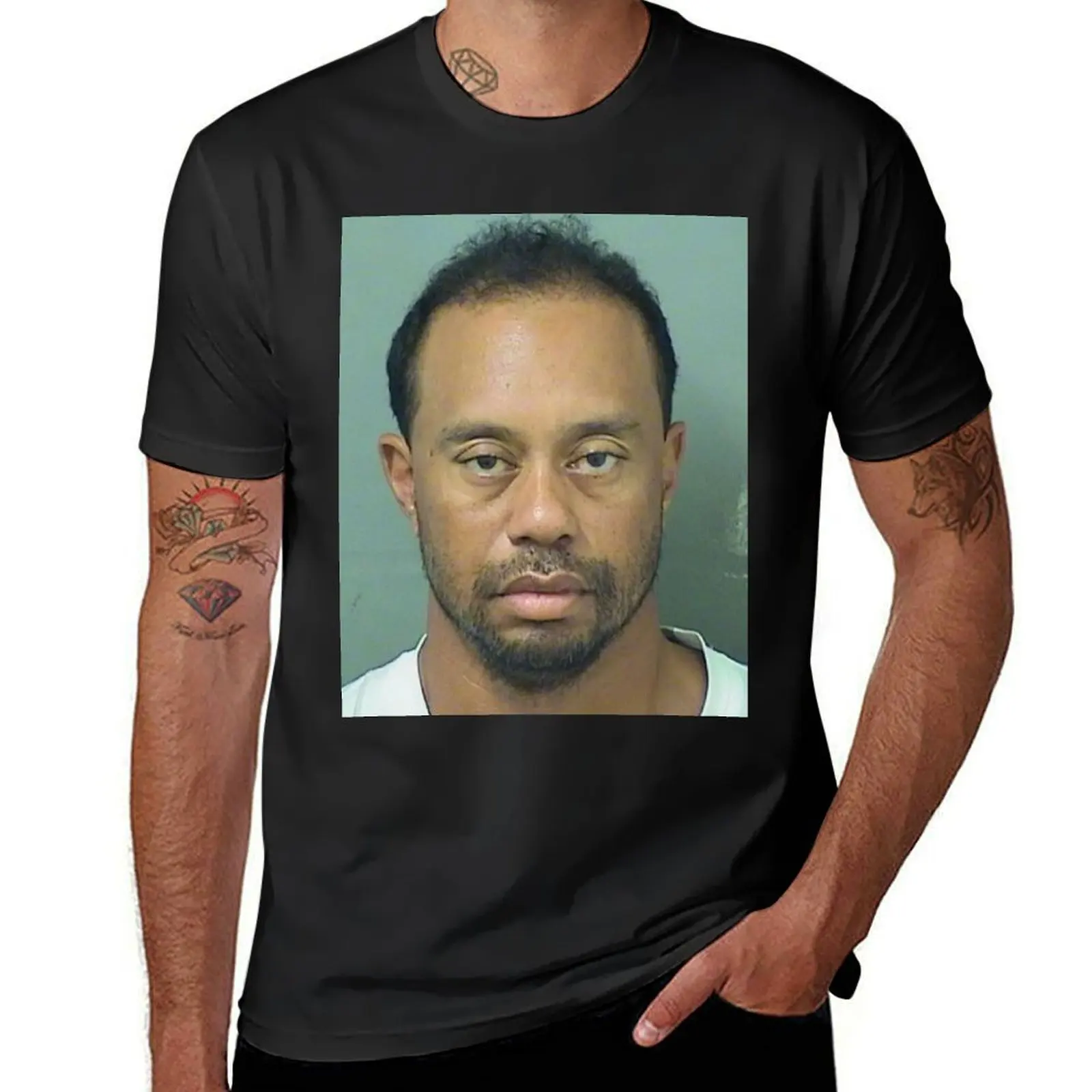 The Goats Mug Shot T-Shirt quick-drying Short sleeve tee funnys t shirt for men