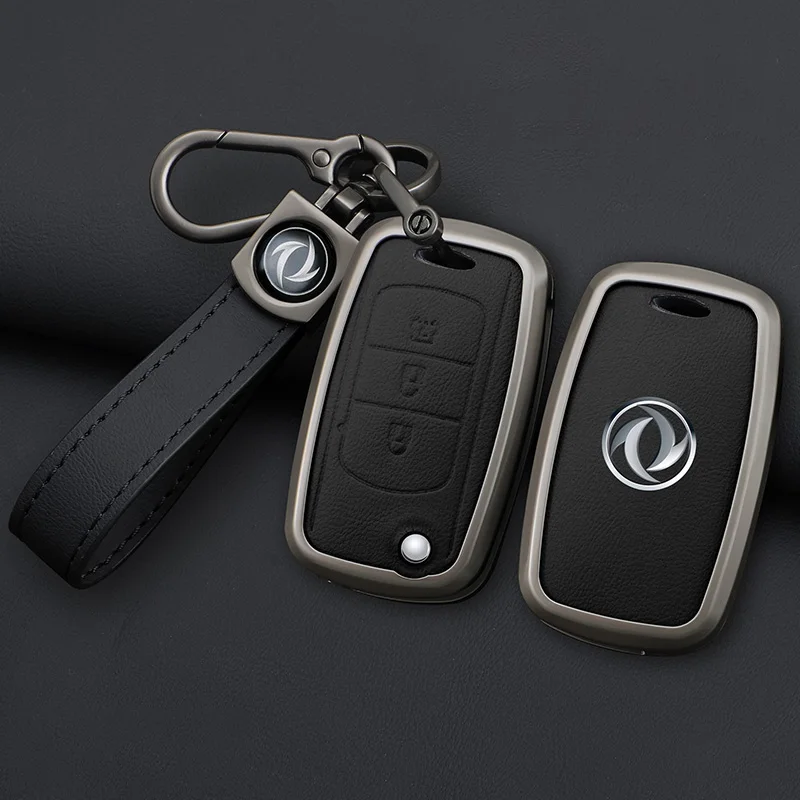 Alloy Car Key Cover Remote Fob Case Protector Keychain Holder Auto Accessories For DFSK Dongfeng Fengguang 580 DFM Glory 560 500