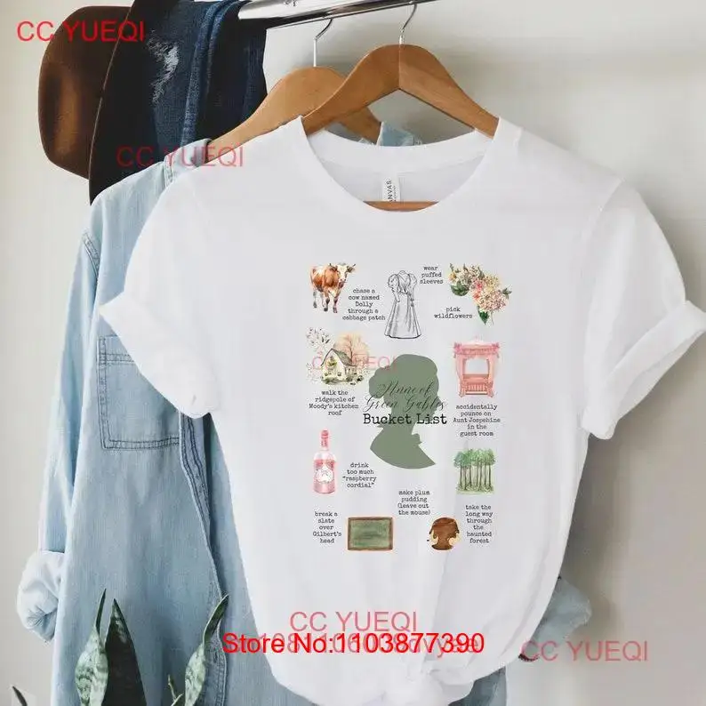 Зеленая футболка Anne of Gables с длинными или короткими рукавами