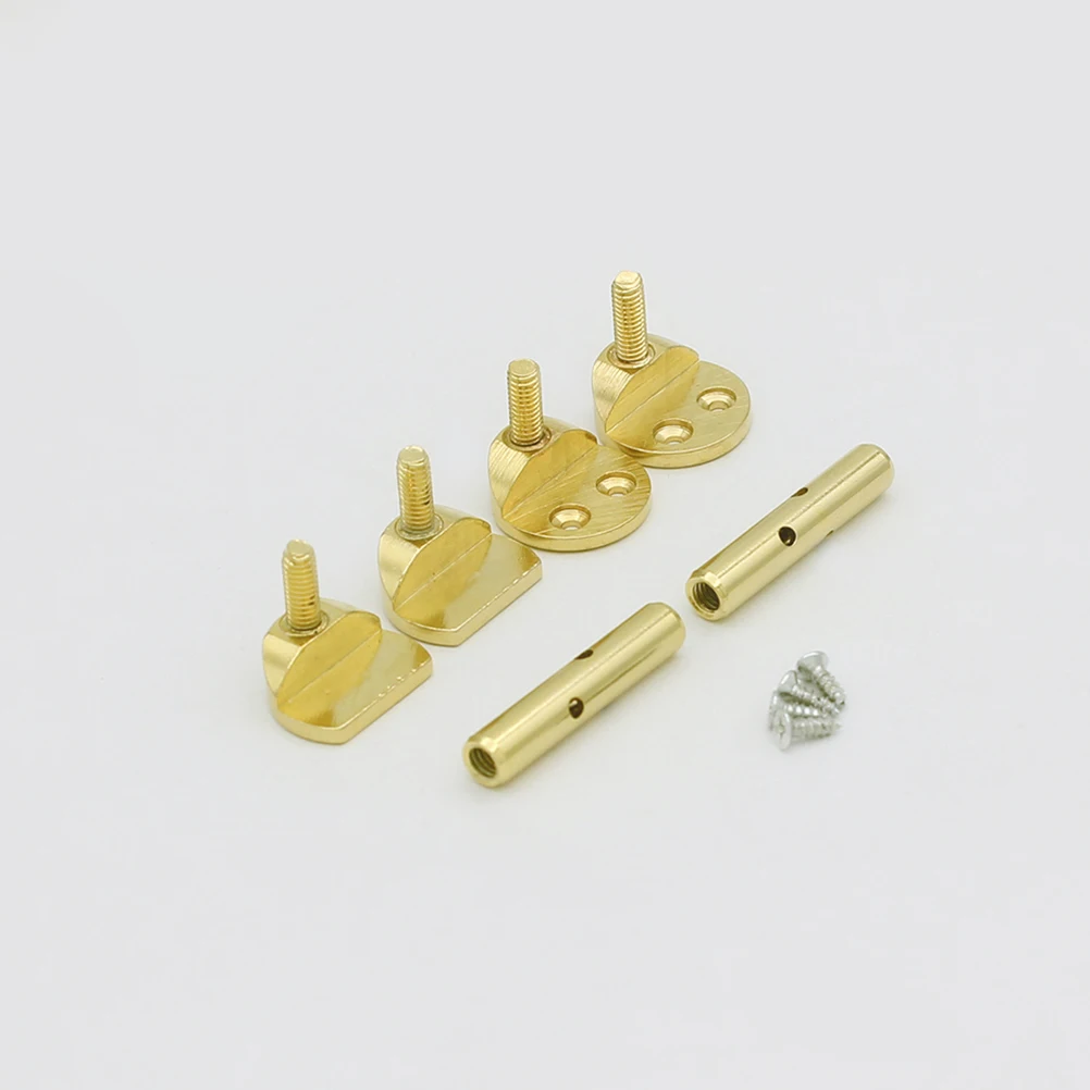 

2pcs Violin Chin Rest Screws Metal Replacement Parts Accessories Sturdy Durable Smooth Surface Anti-Wear Practical DIY Fittings