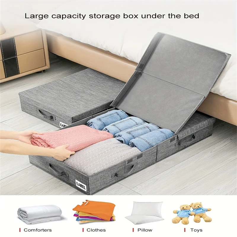 

Under Bed Storage Containers, Closet Organizers and Storage Bins, Foldable Underbed Storage Bags for Blanket, Clothing, Comforte