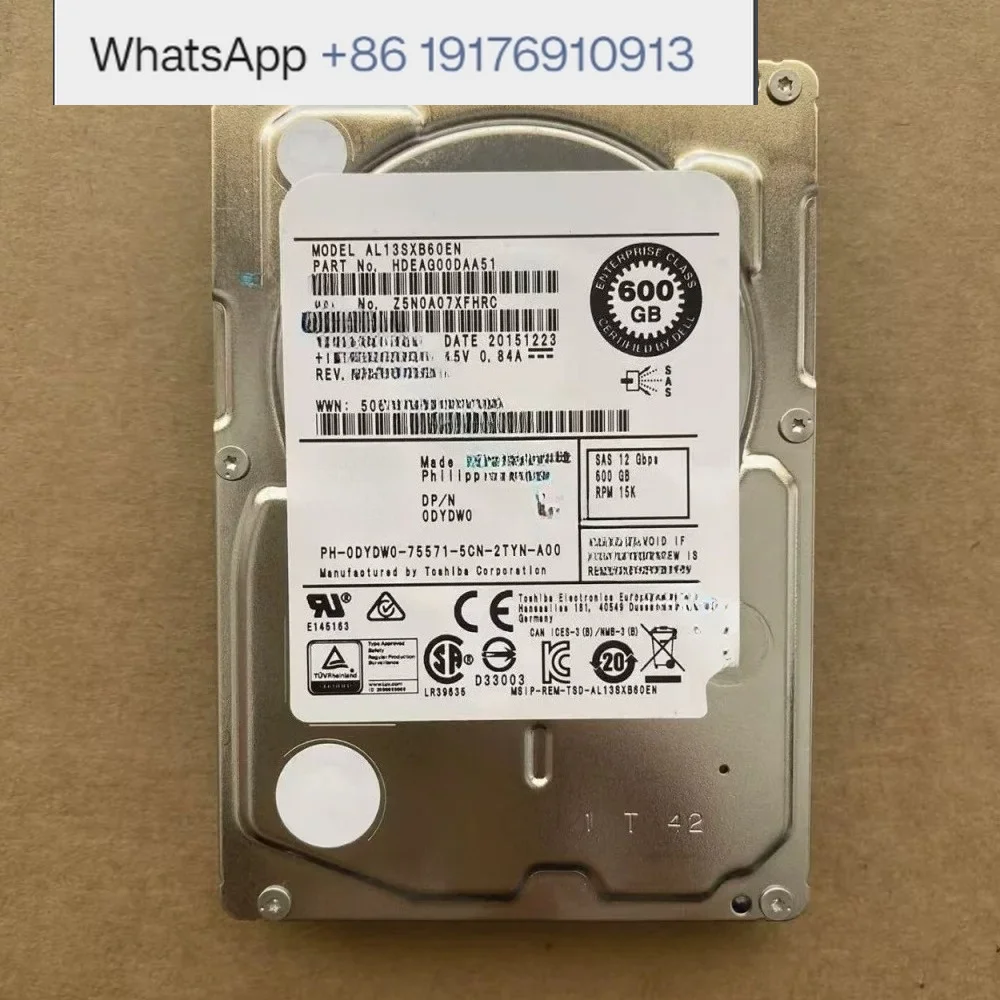 DYDW0   600G 15K SAS 12G 2.5 inch, server hard disk