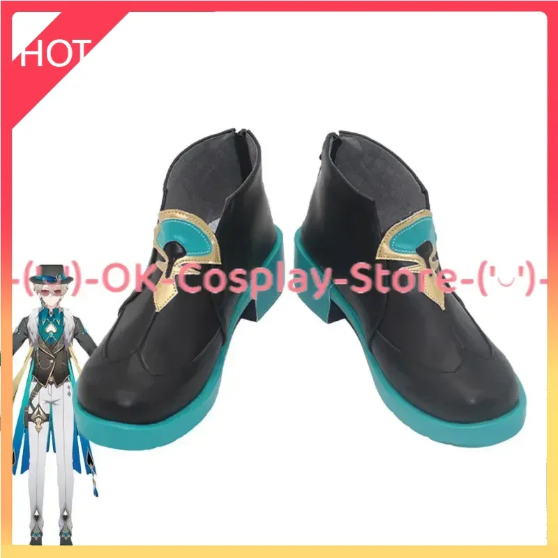 

Aventurine Cosplay Shoes Game Honkai Star Rail Cosplay Props Halloween Carnival Boots PU Shoes Custom Made