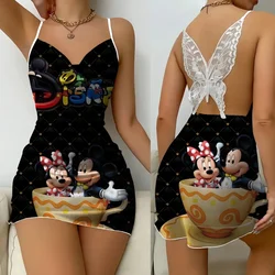 Piżama damska Lady Babydoll Disney Night Wear Woman Sexy Night Dresses D/party Free Sexy Nightgown Clothes Minnie Home Wear Dress