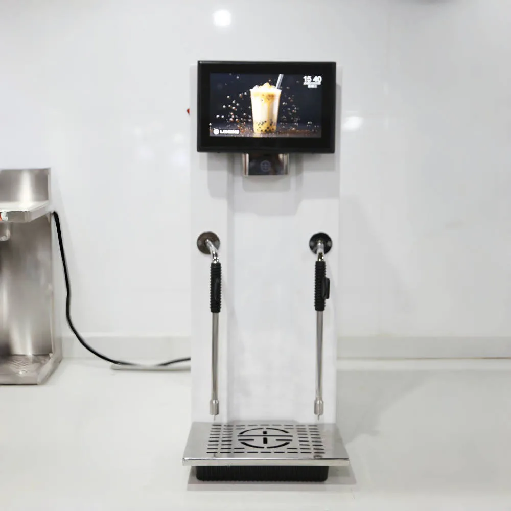 PANCERKA Commercial Electric Espresso Milk Frother Machine Barista Tool with Automatic Hot Water Feature Stainless Steel Housing