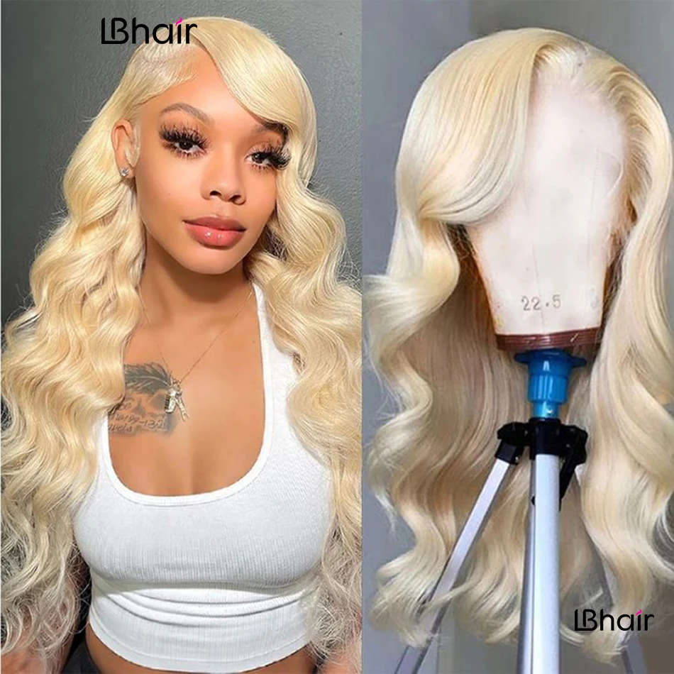 HD Lace 613 Body Wave Human Hair Wig 13x6 Lace Frontal Wig 613 Blonde Lace Front Wig For Women 28 inch 200 Density