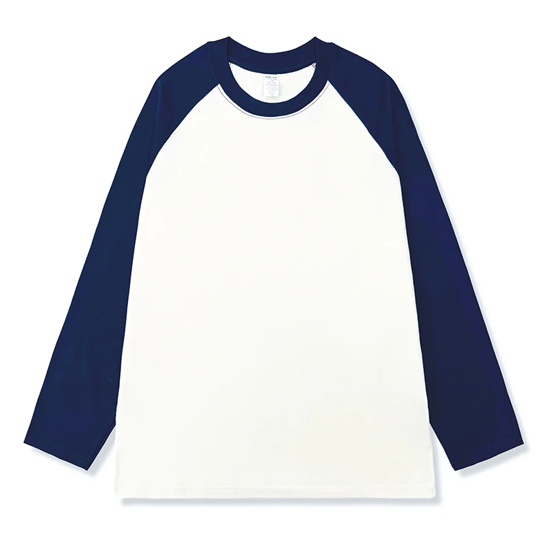 AOSSVIAO 2026 Damen Frühling Herbst Mode O-Ausschnitt T-Shirt Weibliche Lose Langarm-Shirts 100% Baumwolle Patchwork Casual Oberteile – Detail 13