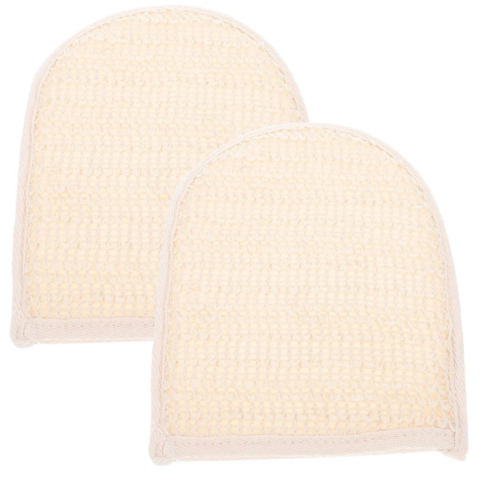 

2Pcs Cotton Linen Bathing Gloves Exfoliating Premium Skin-Friendly Body Scrubber for Deep Cleansing Rich Foaming Shower Use