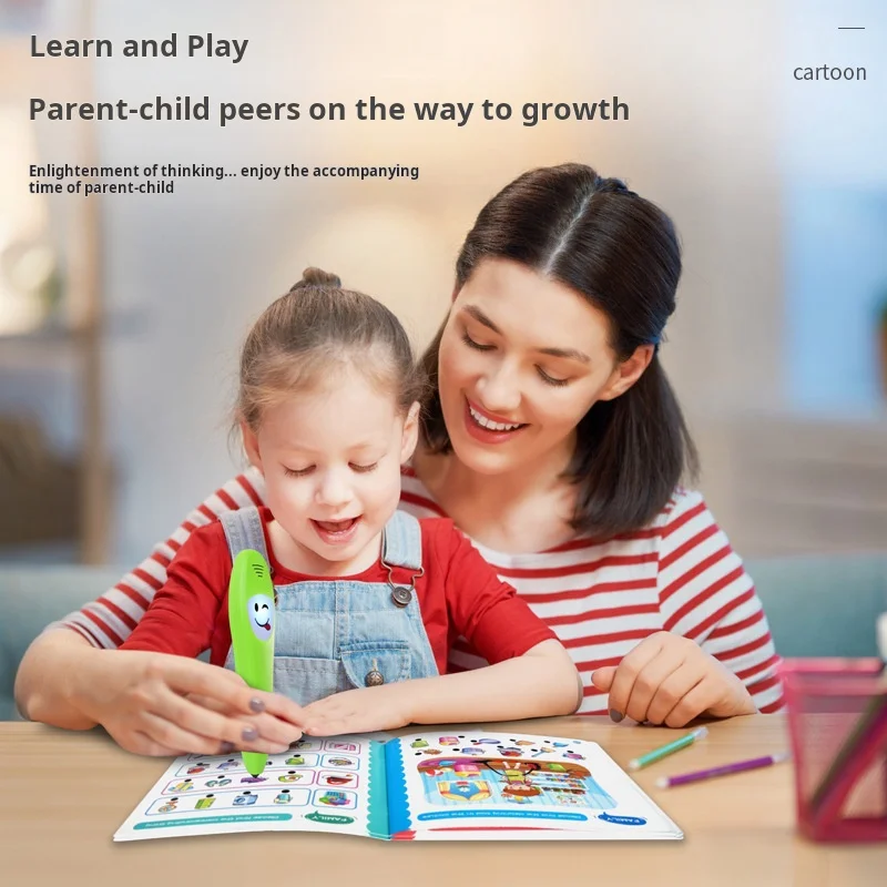 English Point Reading Pen Children's Early Education Educational Toy Intelligent Logic Sound English Learning Pen