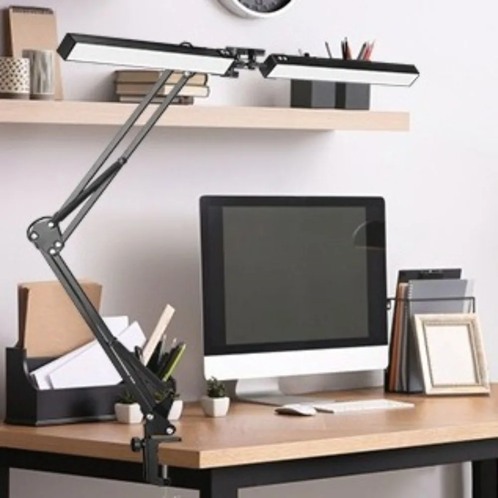 

360° Rotation Rocker Arm LED Table Lamp Adjustable Brightness 160LED LED Desk Lamp Super Bright 3 Color Modes Swing Arm Lamp