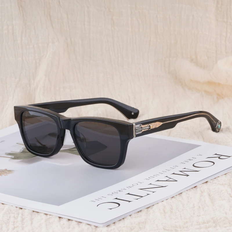 JMM Dayton Square Thick Acetate Sunglasses Uv400 Big Square Designer Brand