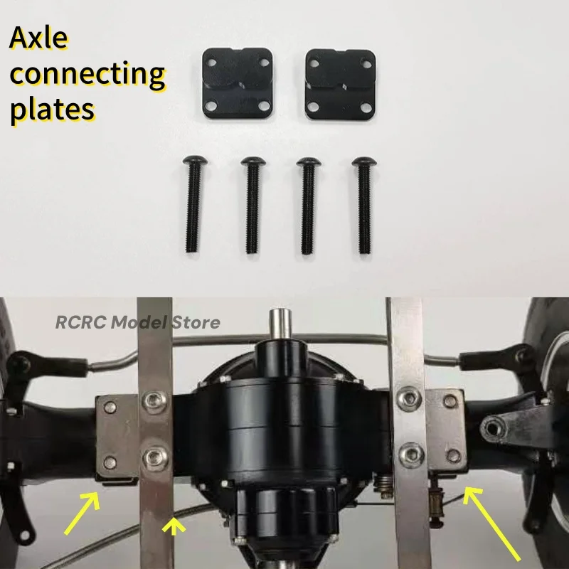 RC 1/14 Model Truck Axle Spacer Adapter Shim Connecting Plate For Tamiya LESU 1/14 RC 770S FH16 MAN TGX Actros Parts Accessories
