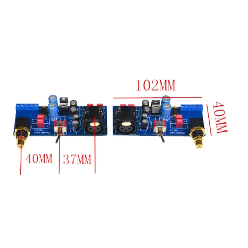 Dy-001 2 uds Ssm2141 señal XLR equilibrada a RAC desequilibrado placa amplificadora de potencia de un solo extremo máquina Hi conversión tablero terminado