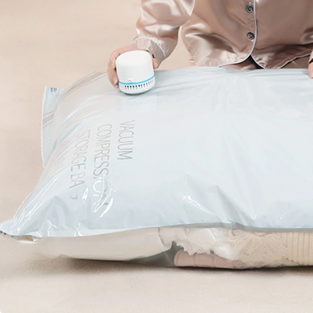 

Vacuum Storage Bags Space Saver Waterproof PA PE Material Compressed Bag Zipper Mini Quilt Foldable Travel