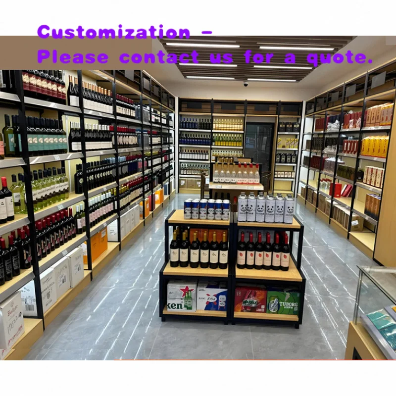 

Индивидуальный коммерческий настенный витринный шкаф для вина и алкоголя для супермаркетов и магазинов у дома