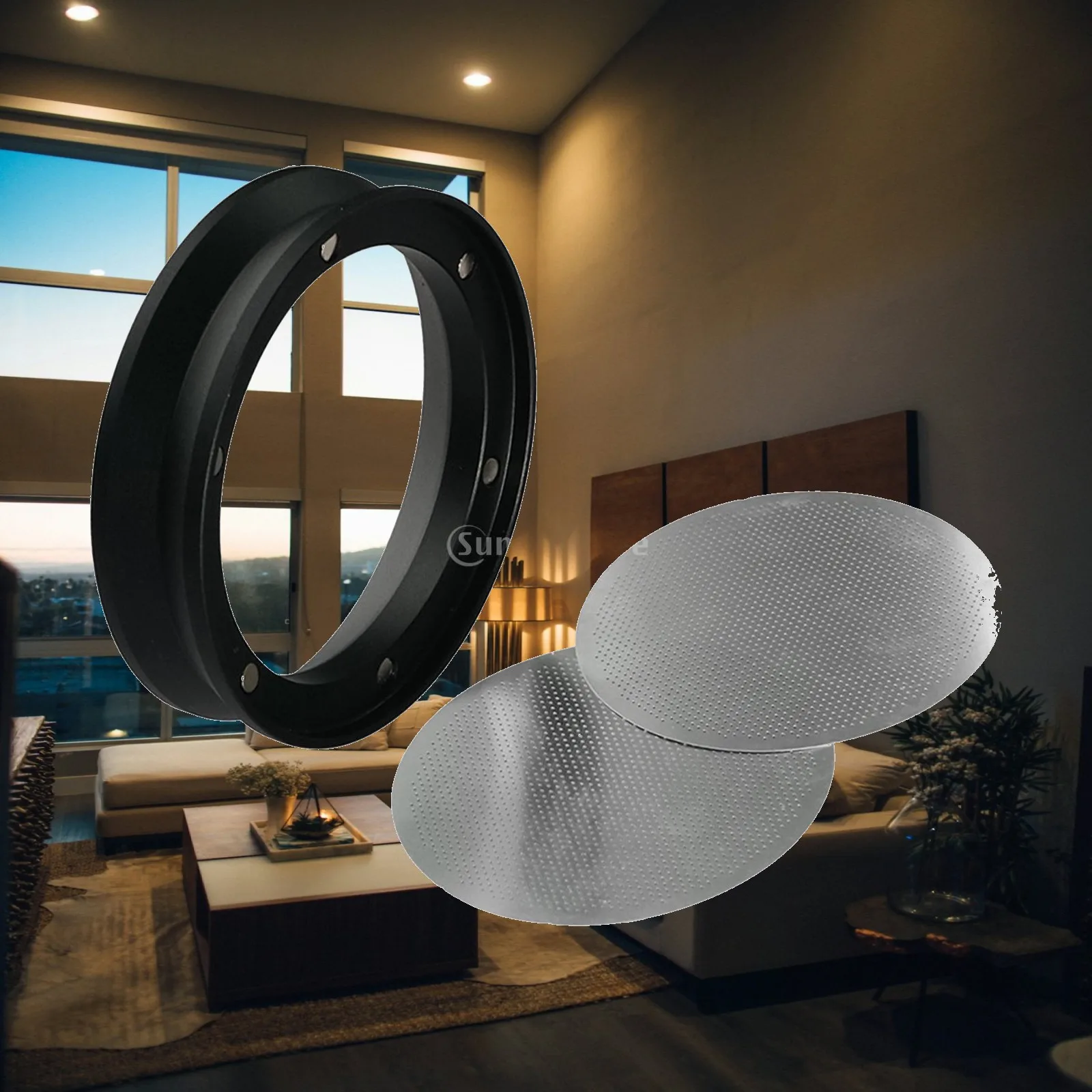 Magnetic Coffee Dosing Ring Funnel Aluminum Fit 58mm Portafilter Basket for Espresso Barista Tools