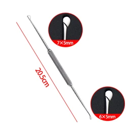 Stainless steel rhinoplasty single-headed double-headed flat-handled D-shaped knife nasal tissue excision surgical instruments