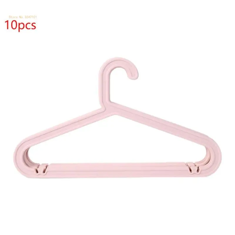 

10Pcs Nordic Household Plastic Clothes Hangers Strong Heavy Duty Traceless Nonslip Drying Rack Storage Holder Dropship