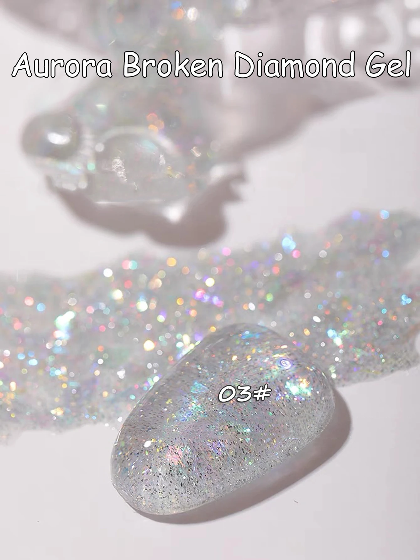 WS 10 ml 9-farbiger roter reflektierender, glänzender Nagel-Gel-Nagellack, funkelnder, semi-permanenter Soak-Off-UV-Gel-Glitzer, DIY-Nagelkunst für den Winter