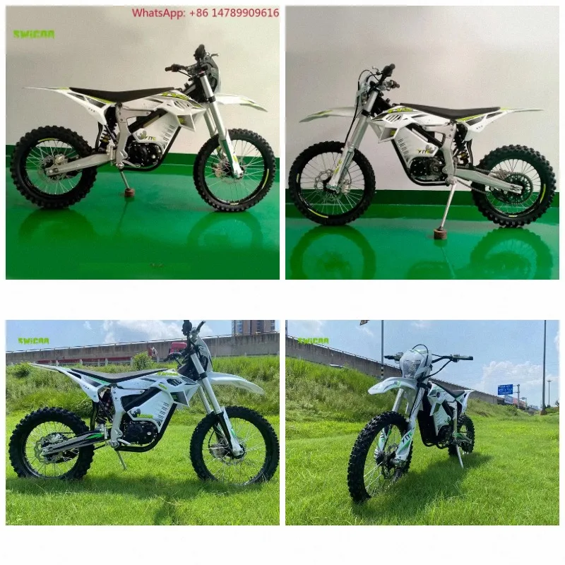 SocialRidingGroupRidingSWICOO 3000w 72v  Dirt Bike E- For Adult, With Cool Black/Pearl White DecalsKidsMotorcycleLightwe