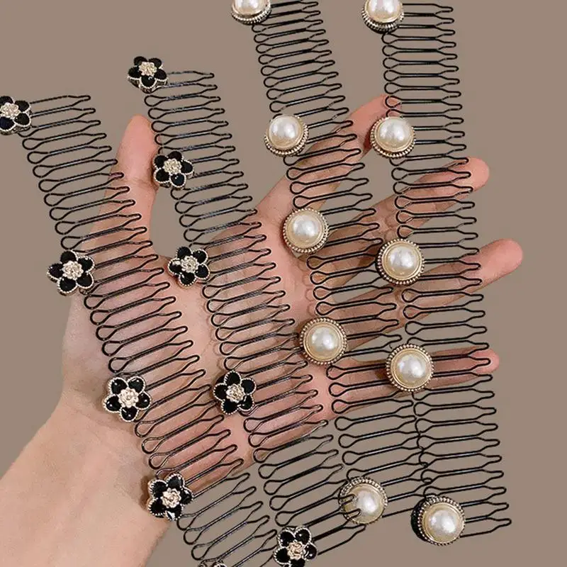 Patlama için Hairband Sevimli Alaşım Saç Modeli Sabitleyici Taming Kafa Bandı Flyaway Saç Şekillendirici Tarak Spor Günlük Plaj Arkadaşlık Seyahat