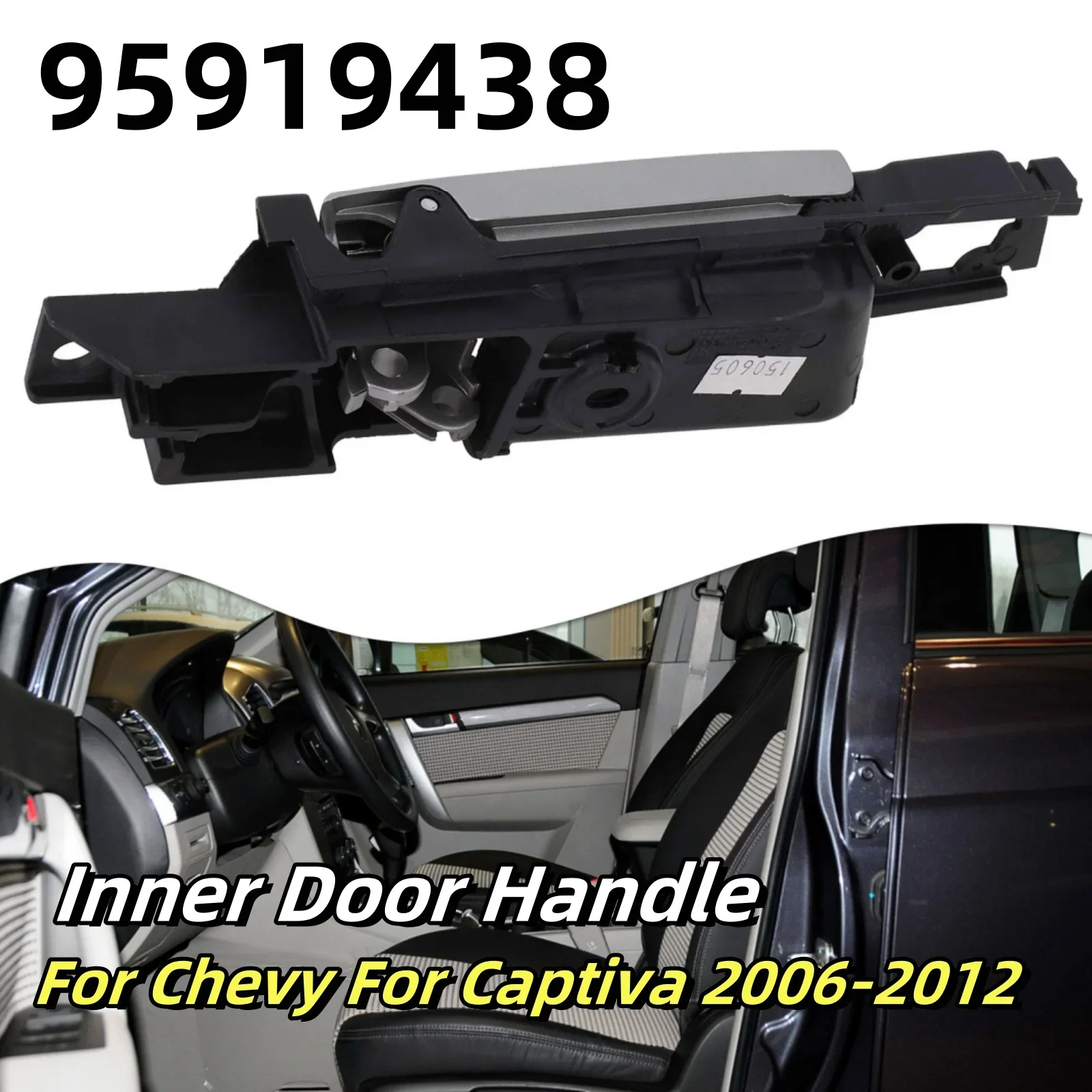 

Car Front Left Inner Door Handle 95919438 For Chevy For Captiva 2006-12 Door Interior Door Handles With Base ABS Car Accessories