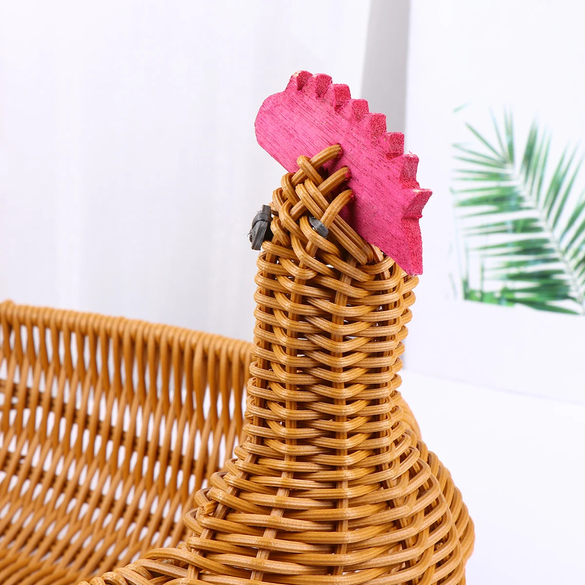 Chicken Toys Debris Storage Basket Bread Bamboo House Child Home Woven Organizer