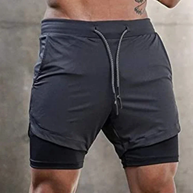 Mens 2 in 1 Running Shorts 5\