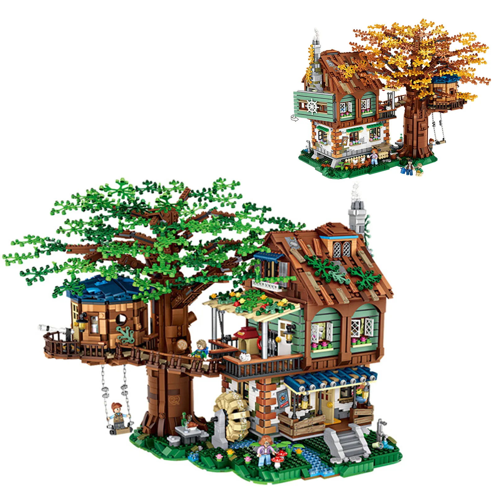 

4761 PCS MOC Tree House Building Blocks Bricks Set DIY Ideas Model Educational Kids Toys Birthday Christmas Boys Gift In Stock