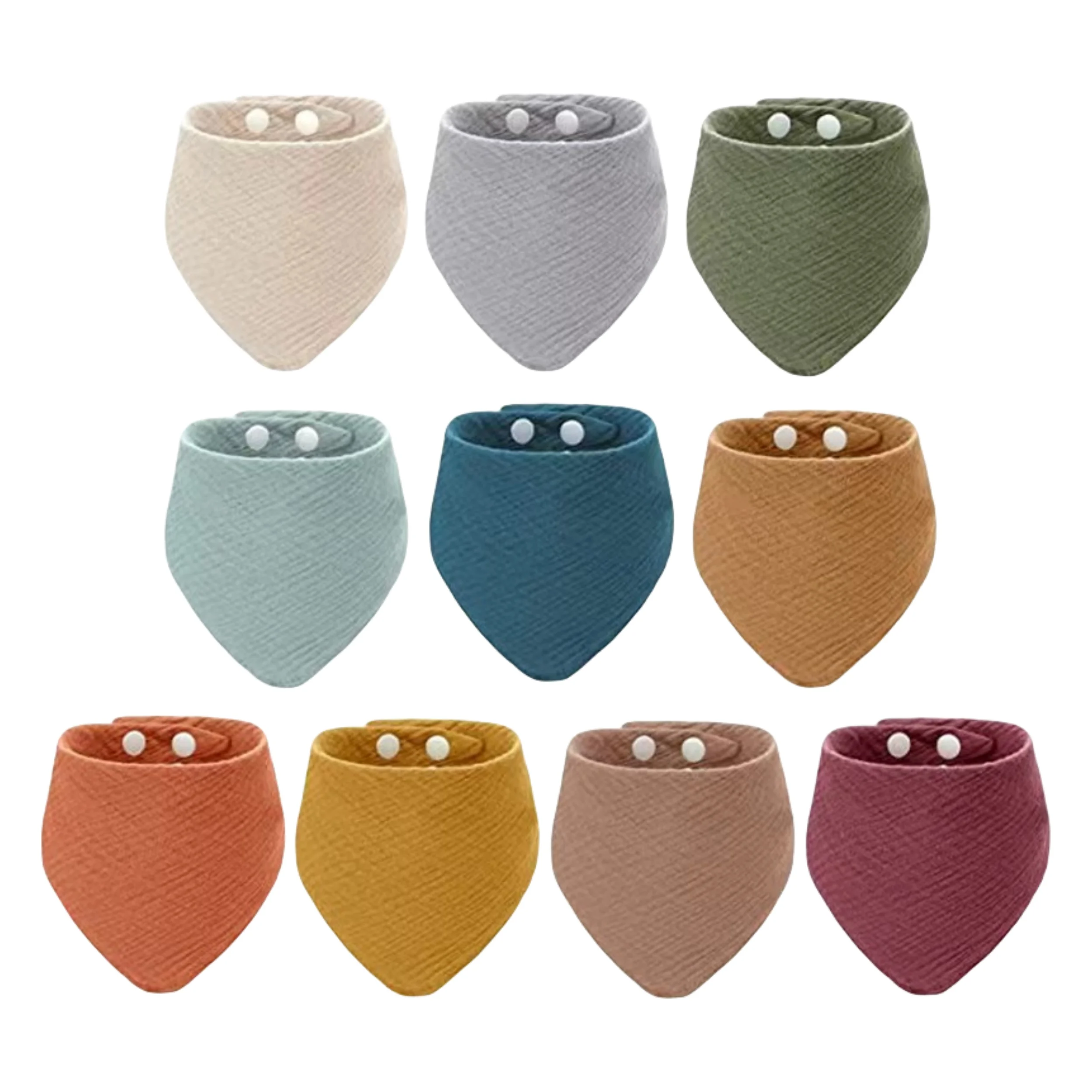 

3 шт. мягкие полотенца для отрыжки, муслиновые шестислойные марлевые нагрудники, мягкие нагрудники для кормления, хлопковый креповый треугольный нагрудник - для младенцев и малышей, слюнявчик