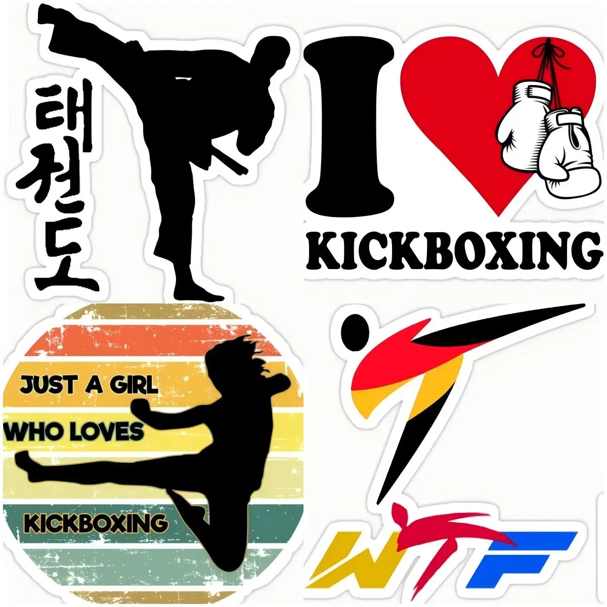 

Taekwondo Kung Fu Vinyl Decal Sticker Trucks Windows Bumpers Walls Laptops Full Color Decor
