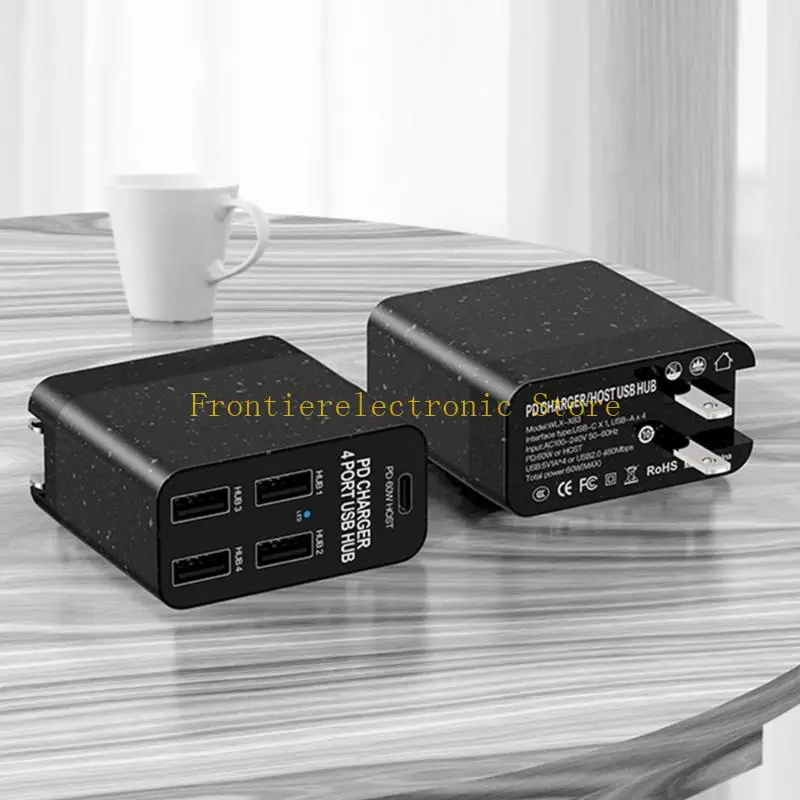 Adapter Hub G8DB Multiport USB2.0 Adapter со светодиодным индикатором Portable USB Extender