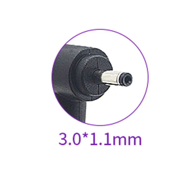 새로운 19V 2.1A 40W 3.0*1.1MM AC 전원 어댑터 노트북 교체, 삼성 NP530U3B NP535U3C 530U3C 535U3C