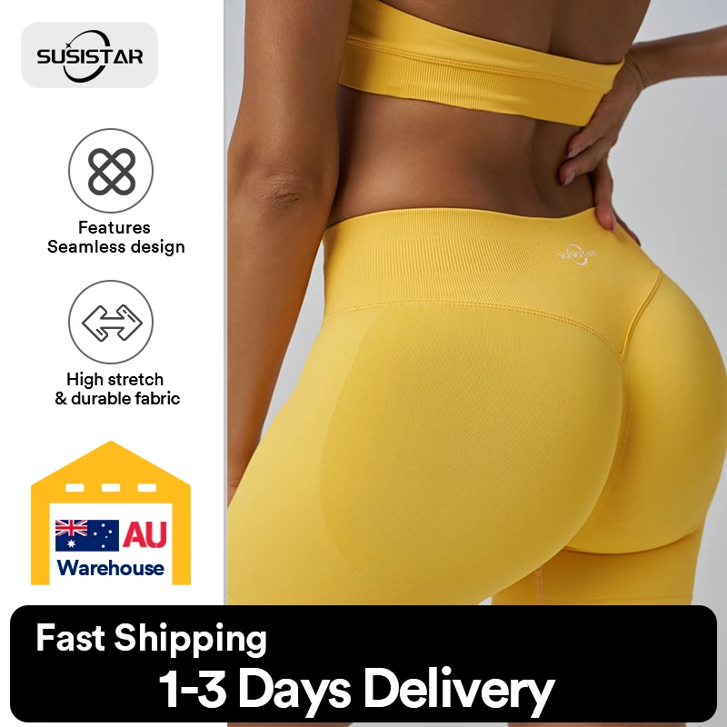 

SUSISTAR Women Workout Gym Impact Shorts Hidden Scrunch Butt Lifting 3.6"/4.5"/6" Seamless Shorts