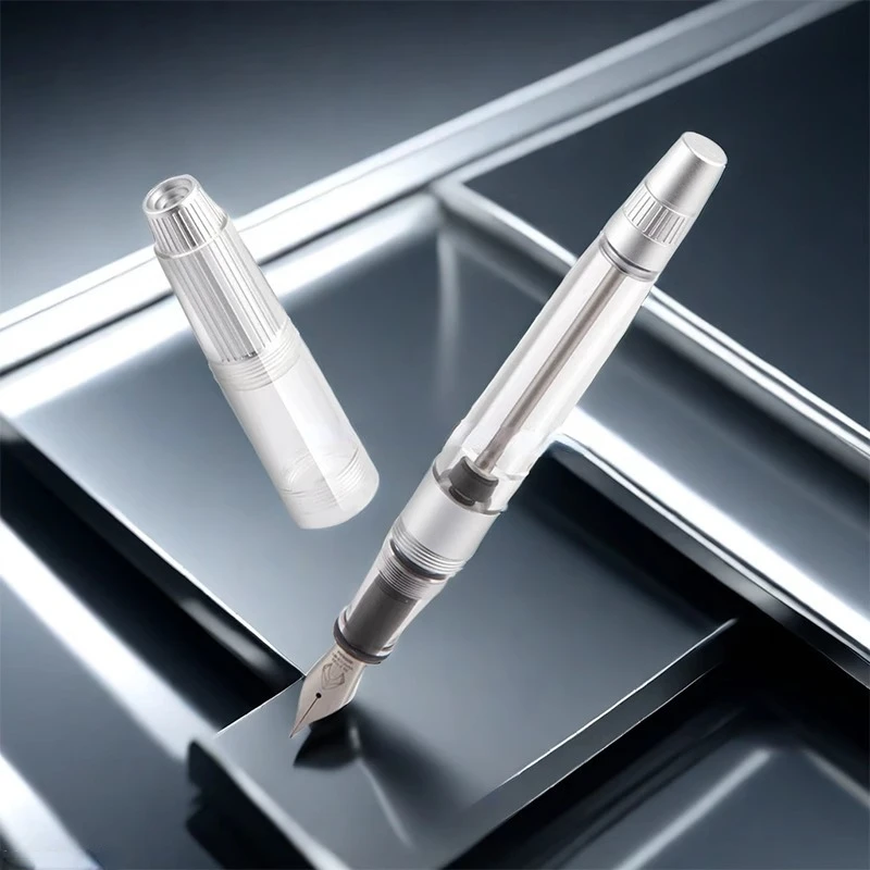 New NATAMI Transparent Premium Resin Fountain Pen No.6 F 0.5mm Nib Calligraphy Pen Mb Luxury Business Office Writing Gift