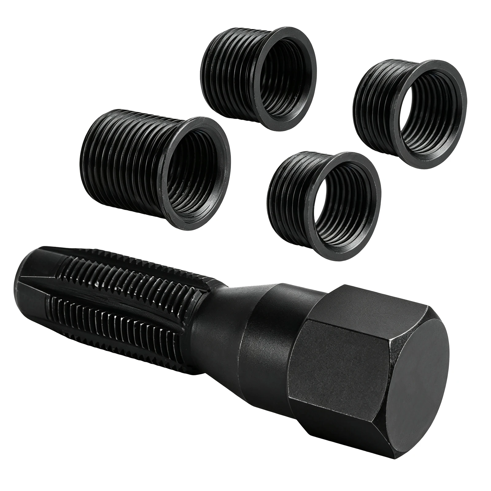Auto-Werkzeuge M14 X 1,25 Zündkerzen-Gewindereparatur-Set 14mm Zündkerzen-Gewinde-Reparatur-Set 14mm Zylinderkopf-Gewinde-Reparatur-Set, 4 Gewindeeinsätze – Detail 7