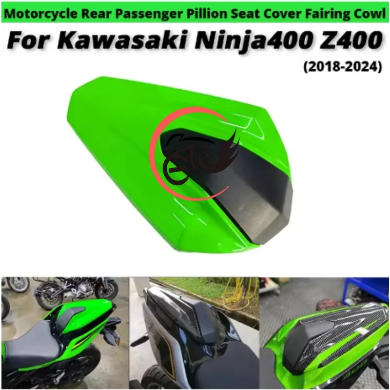 

For KAWASAKI Z400 NINJA400 NINJA250 2018 2019 2020 2021 2022 2023 Z 400 Rear Seat Cover Tail Cowl Fairing Carbon Fiber NINJA 400