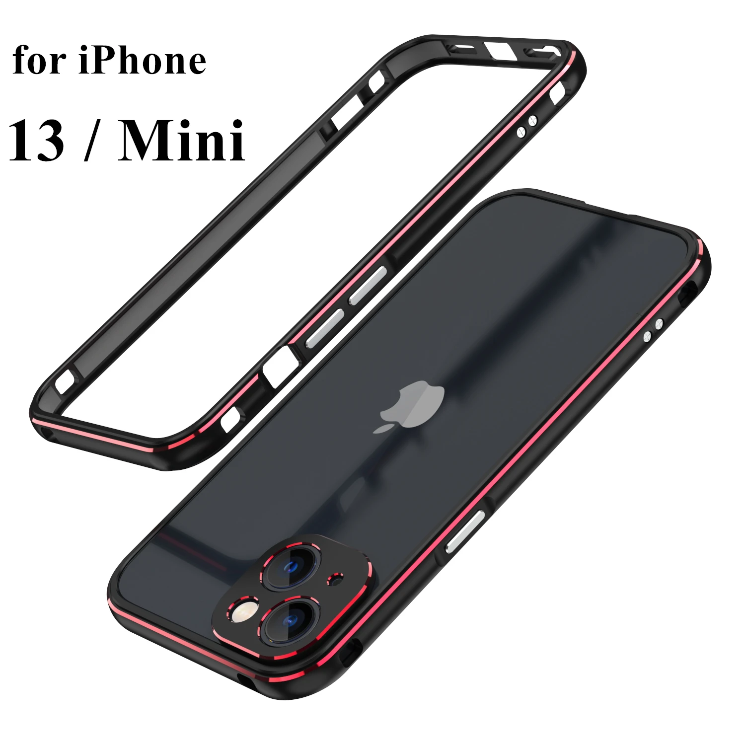

Luxury Ultra Thin aluminum Bumper Case for Apple iPhone 13 Mini metal Case for iPhone 13 With Camera Protection