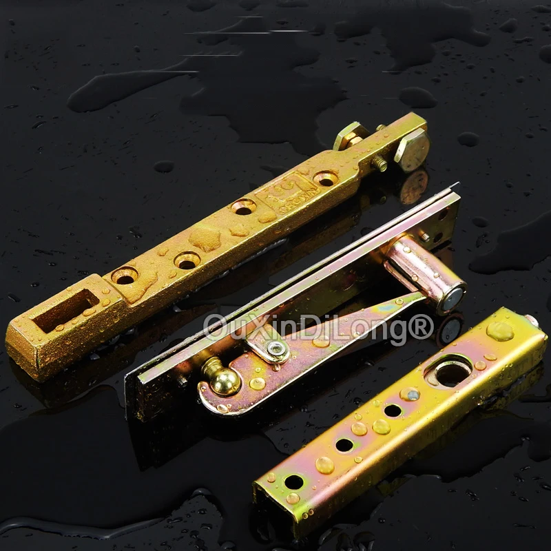 2PCS Floor Spring Door Accessories Upper and Lower Door Brackets Invisible Rocker Arm Door Ground Shaft Top Shaft FG1145